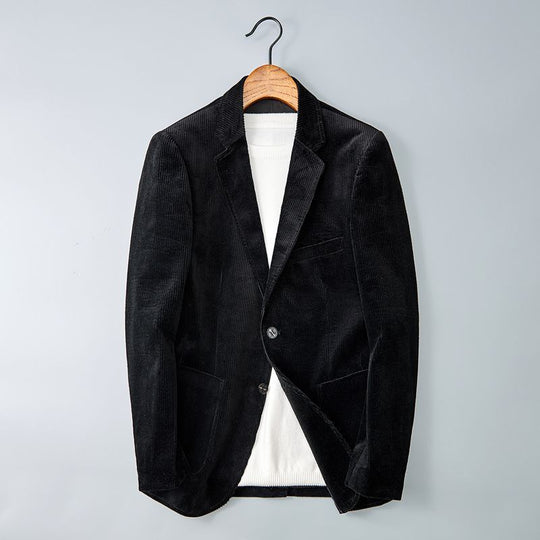 EB | Herren Cordhosenjacke – Eingekerbter Revers, Smart Casual Blazer