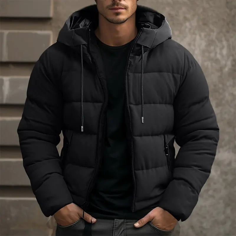 EB | Herren Kapuzen Isolierter Pufferjacke für den Winter