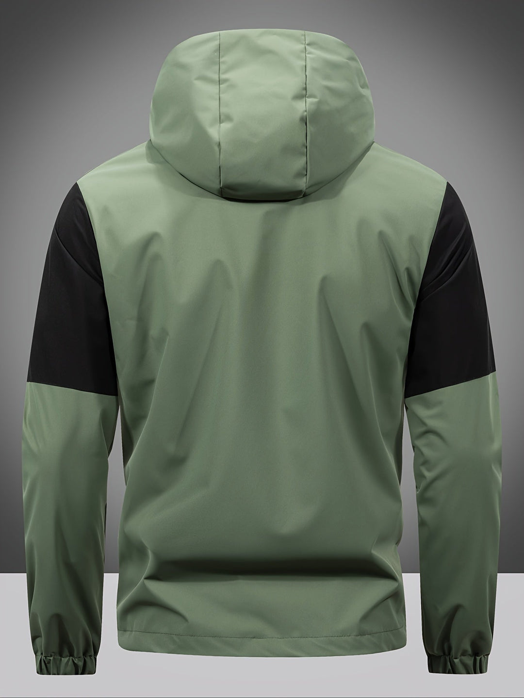 EB | Herrenjacke mit Reißverschluss, Kapuze und Farbblockdesign