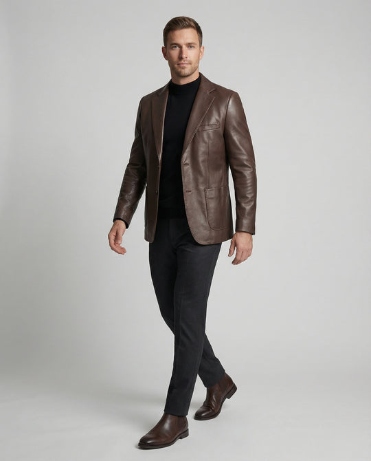 EB | Herren Leder Blazer