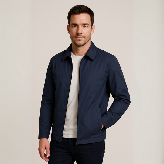 EB | Herren Leichte Baumwolljacke mit kariertem Futter