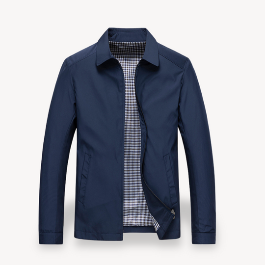 EB | Herren Leichte Baumwolljacke mit kariertem Futter