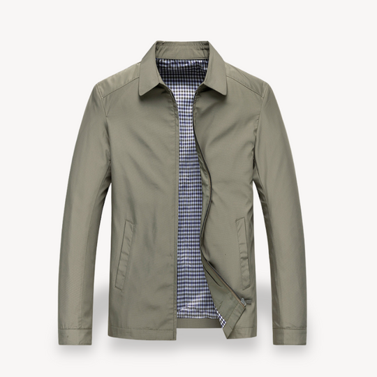 EB | Herren Leichte Baumwolljacke mit kariertem Futter