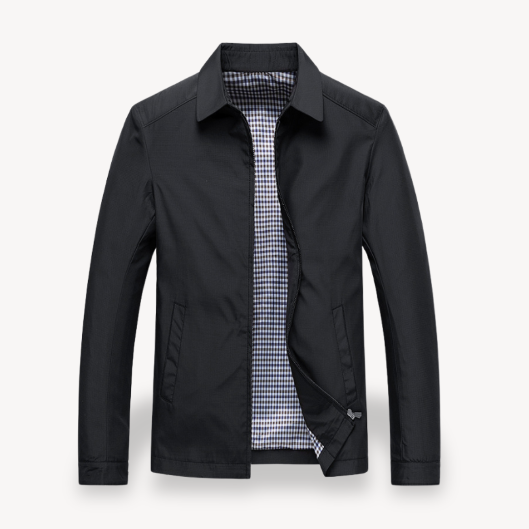 EB | Herren Leichte Baumwolljacke mit kariertem Futter