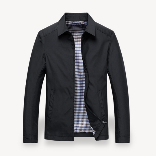 EB | Herren Leichte Baumwolljacke mit kariertem Futter