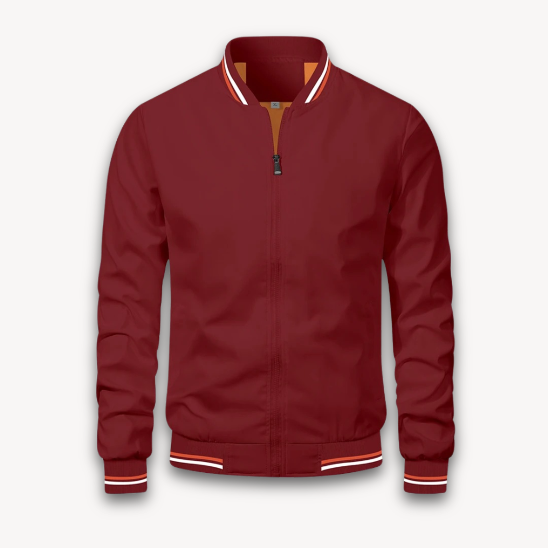 EB | Herren Leichte Polyester Bomberjacke - Lässiger Windbreaker