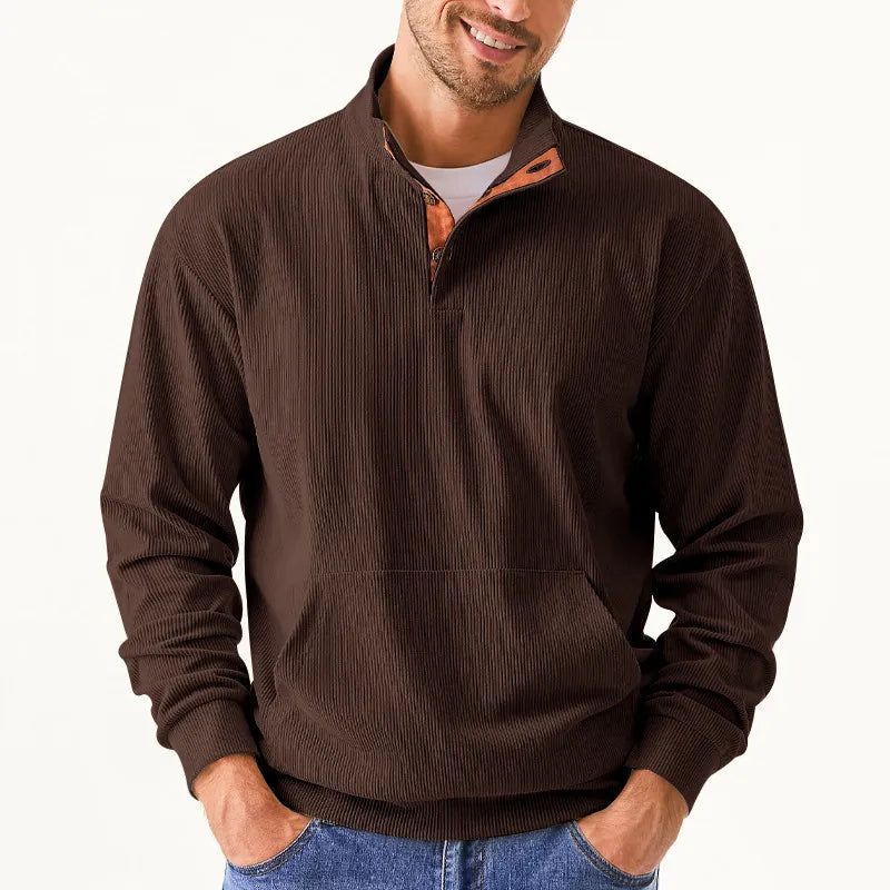 EB | Herrenpullover mit Stehkragen