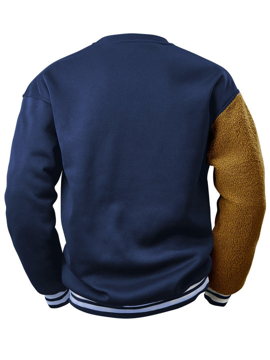 EB | Herren Sweatshirt mit gesticktem Cartoon-Bär