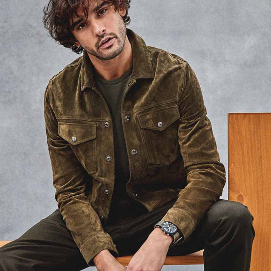 EB | Herren Vintage Cordjacke mit Brusttaschen