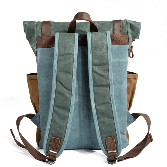 EB | Canvas Rolltop Rucksack Lundastyle Nachhaltig und Stilvoll für Abenteurer