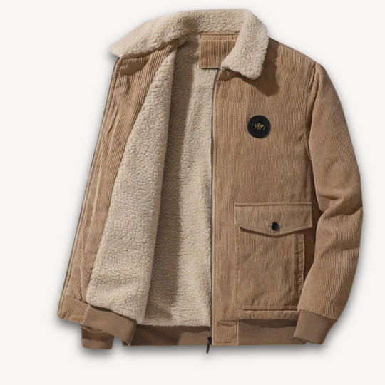 EB | Herren Wintercord-Jacke mit Sherpa-Futter