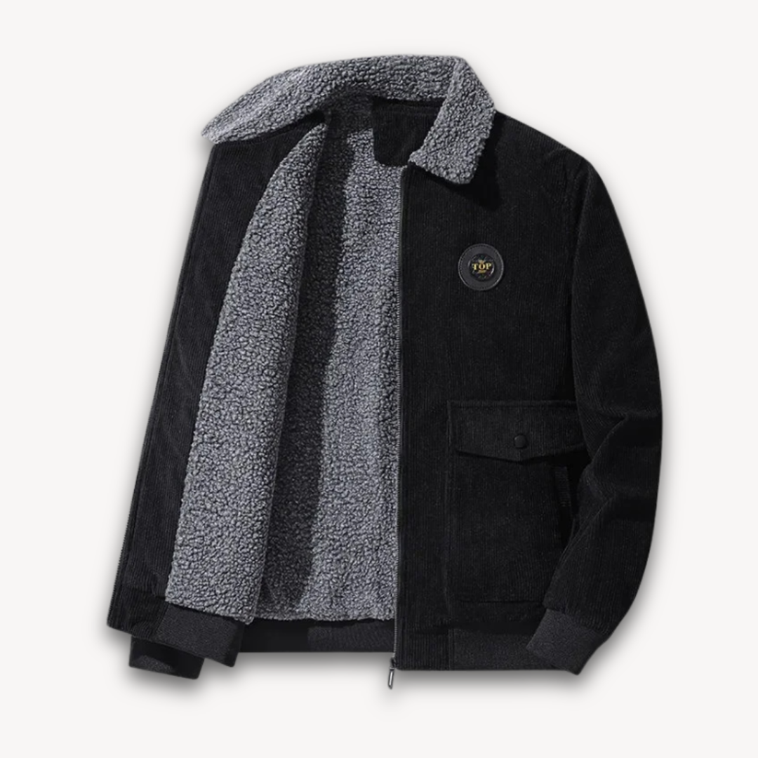EB | Herren Wintercord-Jacke mit Sherpa-Futter