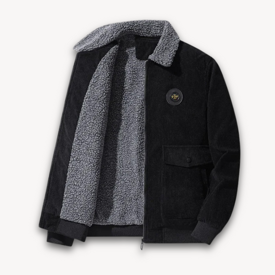 EB | Herren Wintercord-Jacke mit Sherpa-Futter