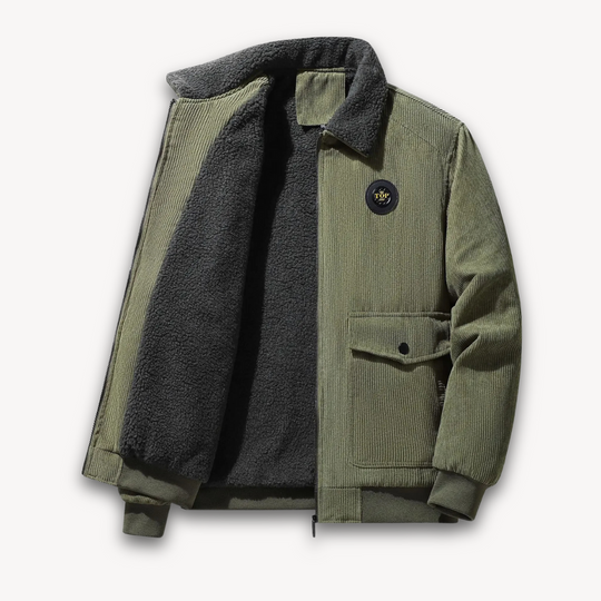 EB | Herren Wintercord-Jacke mit Sherpa-Futter