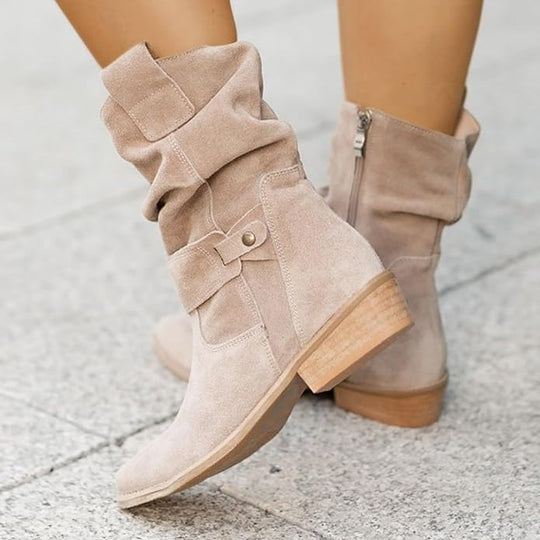 EB | Knielange Winterstiefel mit Absatz