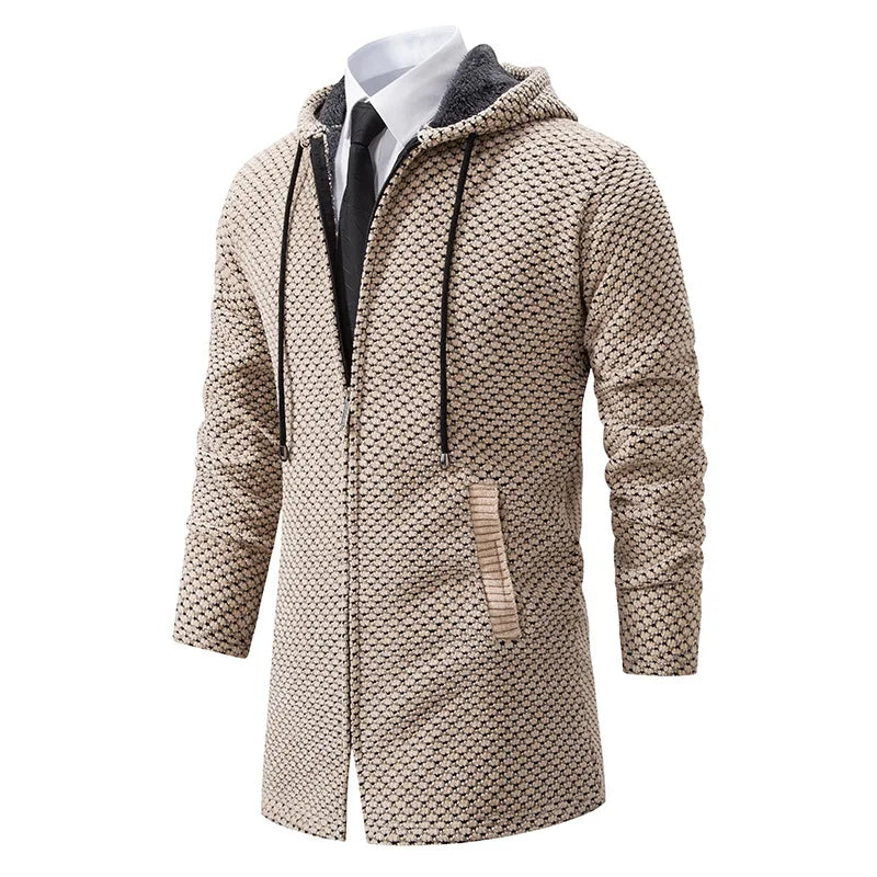 EB | Mittellanger Wollhoodie für Männer