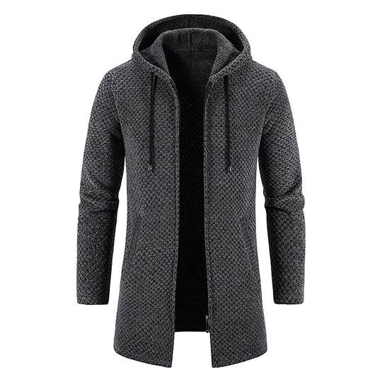 EB | Mittellanger Wollhoodie für Männer