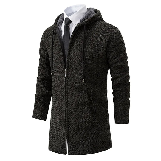 EB | Mittellanger Wollhoodie für Männer