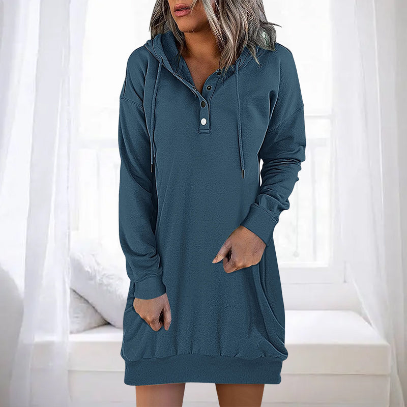 EB | Minimalistischer Langer Damen-Hoodie