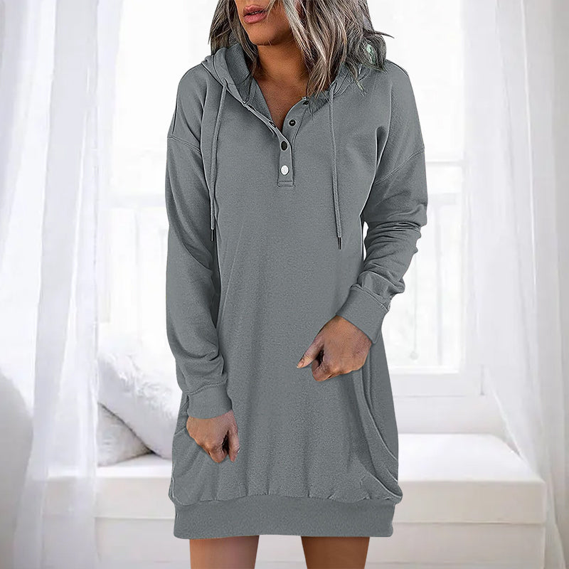EB | Minimalistischer Langer Damen-Hoodie