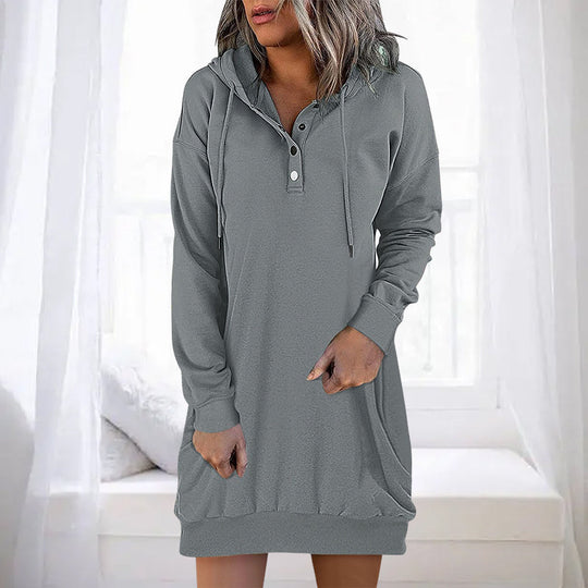 EB | Minimalistischer Langer Damen-Hoodie