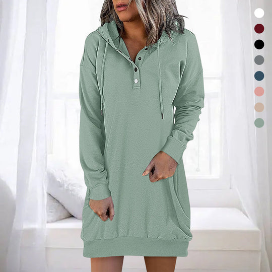 EB | Minimalistischer Langer Damen-Hoodie