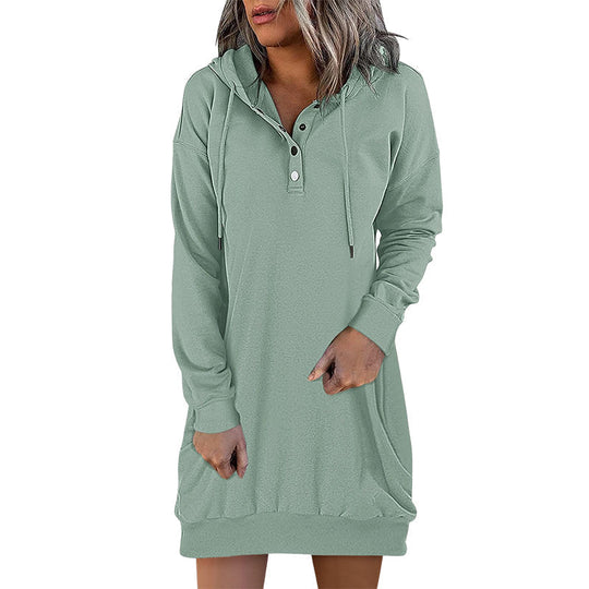 EB | Minimalistischer Langer Damen-Hoodie