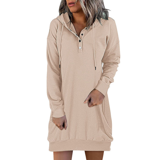 EB | Minimalistischer Langer Damen-Hoodie