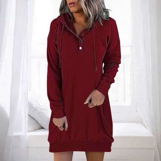 EB | Minimalistischer Langer Damen-Hoodie