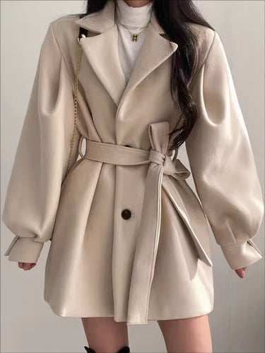 EB | Wolljacke mit Gürtel