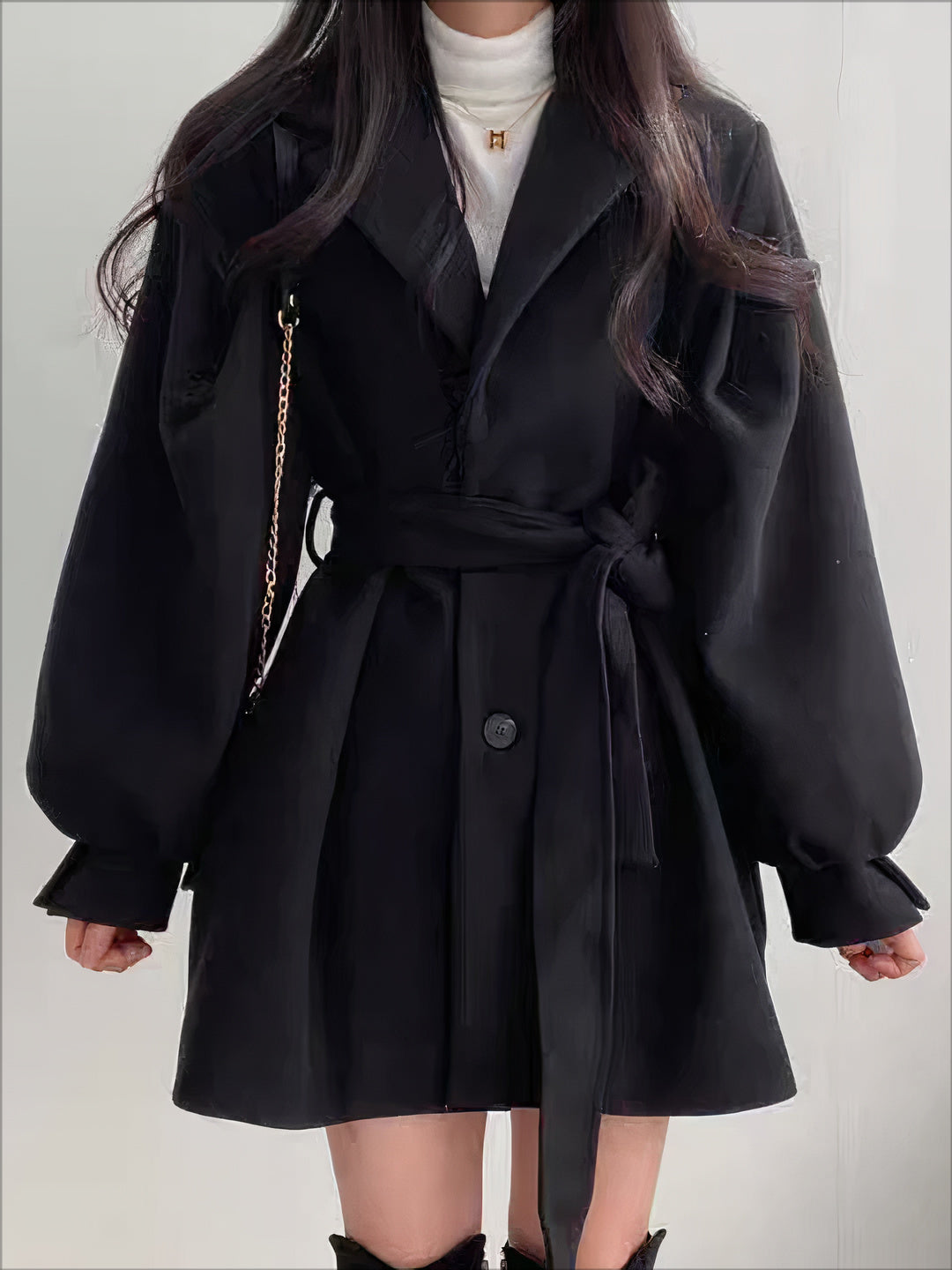 EB | Wolljacke mit Gürtel