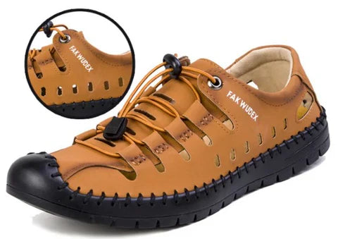 Outdoor Aviator Sandalen aus Leder mit gewickelter Zehe EB EB