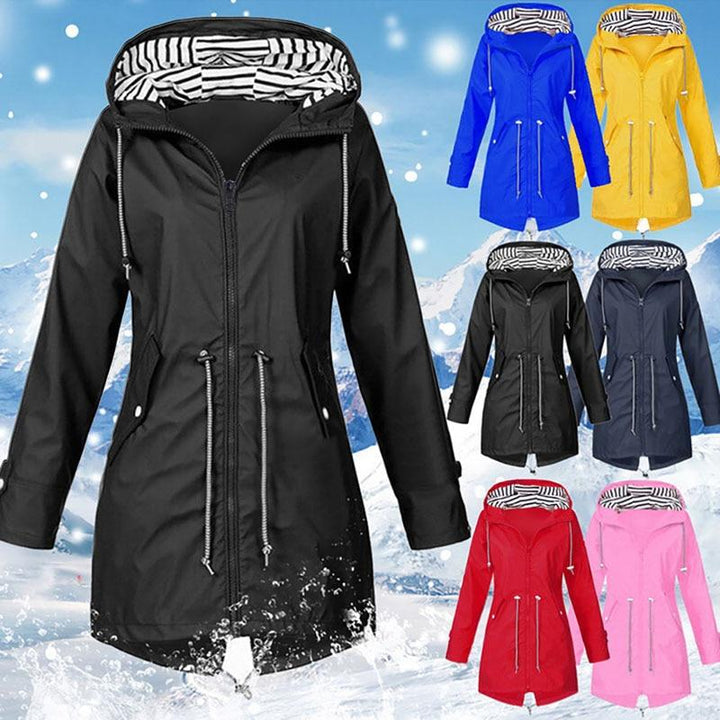 EB | Wind- und wasserfeste lange Regenjacke