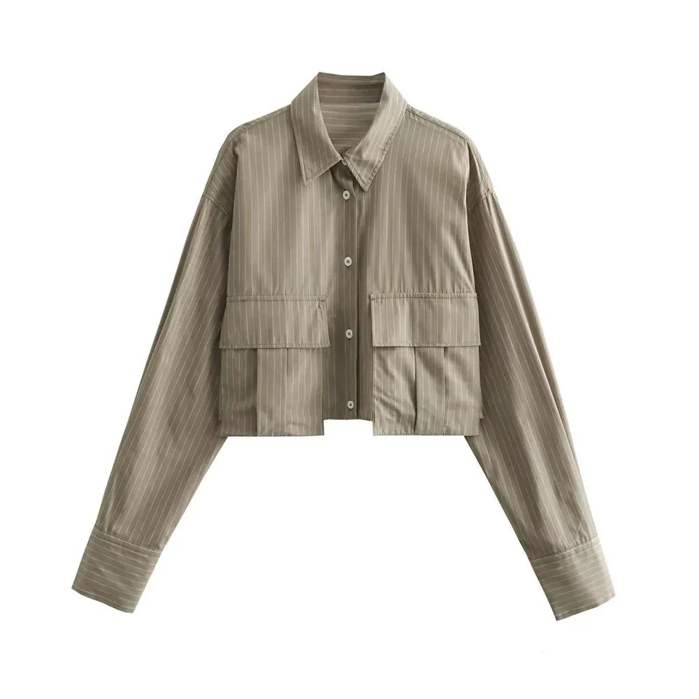 EB | Bequeme Cropped Hemd für Frauen