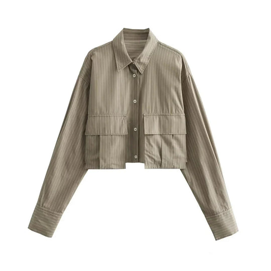 EB | Bequeme Cropped Hemd für Frauen