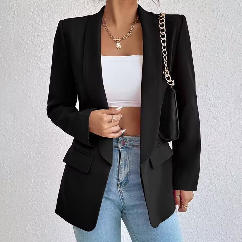 EB | Langarm Offene Front Blazer - Moderne