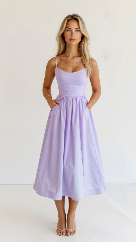 EB | Elegantes Ärmelloses Midikleid für Damen