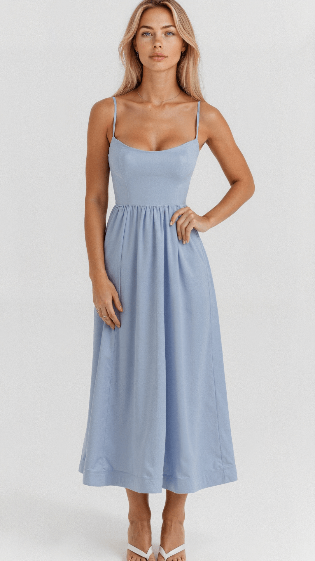 EB | Elegantes Ärmelloses Midikleid für Damen