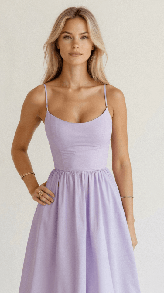 EB | Elegantes Ärmelloses Midikleid für Damen
