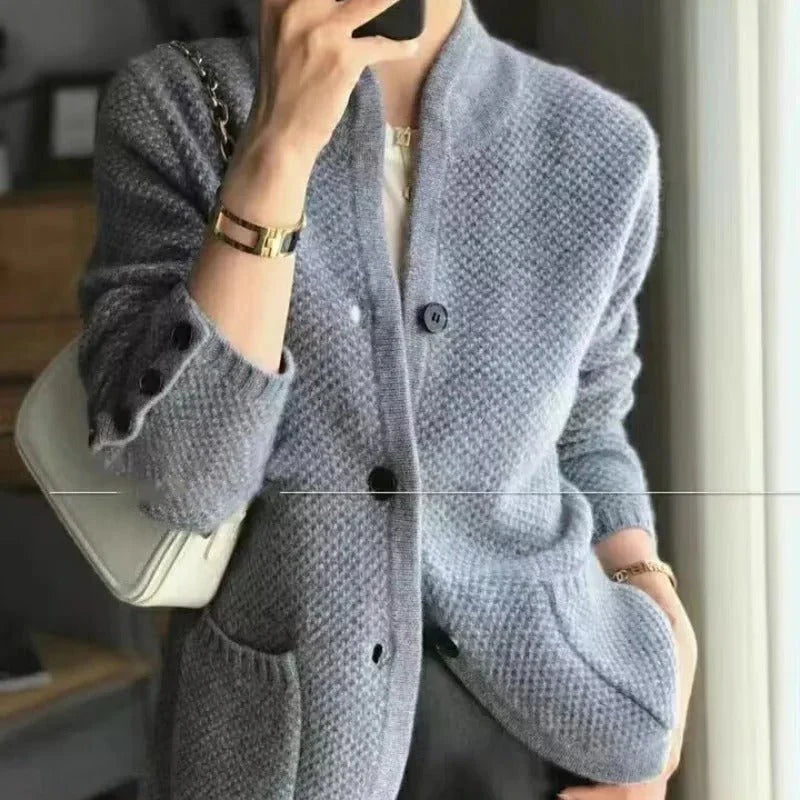 EB | Elegante Strickjacke für Damen mit langen Ärmeln
