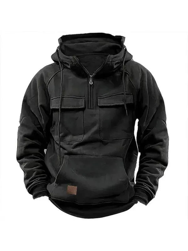 EB | Mehrfach-Taschen Kapuzen Herren Winterjacke