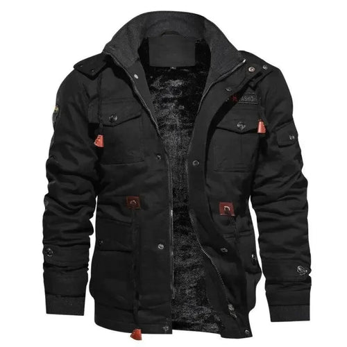 EB | Mehrfach-Taschen Freizeit Fleece Jacke Männer
