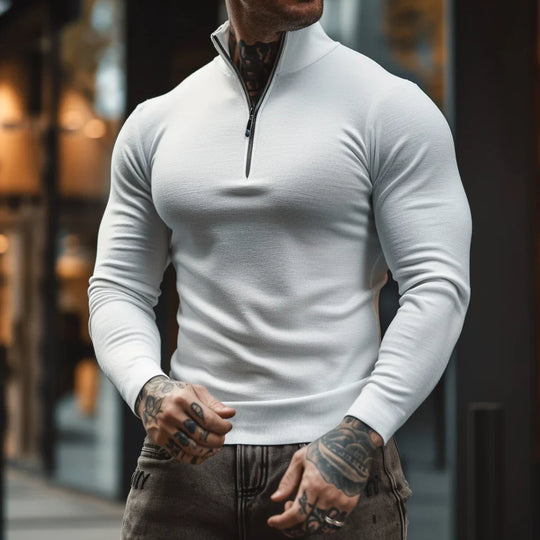 EB | Muskel Fit Halbzip Pullover - Stilvoll & Bequem