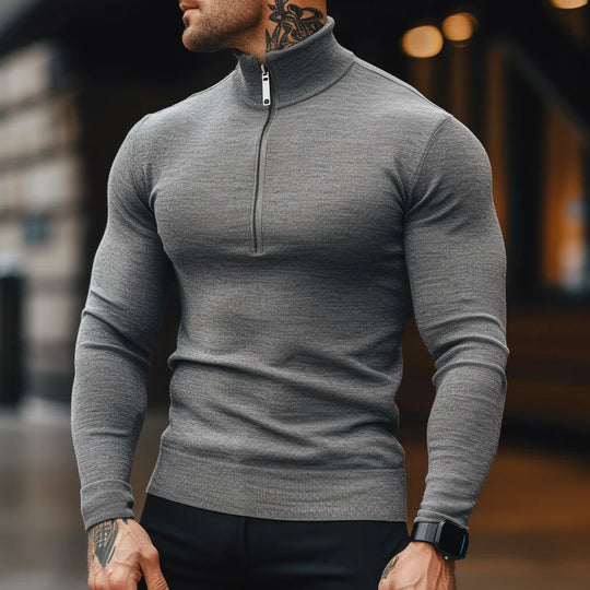 EB | Muskel Fit Halbzip Pullover - Stilvoll & Bequem