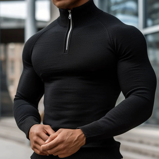 EB | Muskel Fit Halbzip Pullover - Stilvoll & Bequem