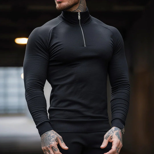 EB | Muskel Fit Halbzip Pullover - Stilvoll & Bequem