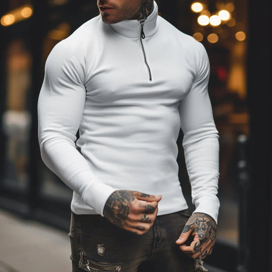 EB | Muskel Fit Halbzip Pullover - Stilvoll & Bequem