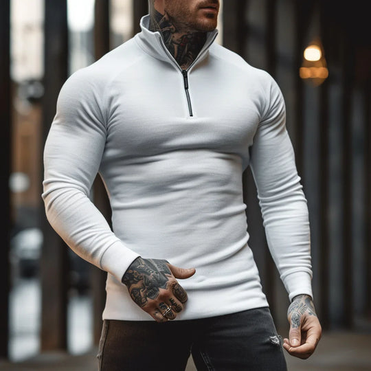 EB | Muskel Fit Halbzip Pullover - Stilvoll & Bequem