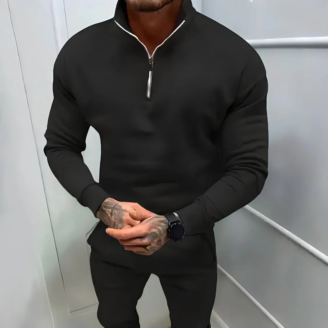 EB | Muskel Fit Halbzip Pullover - Stilvoll & Bequem