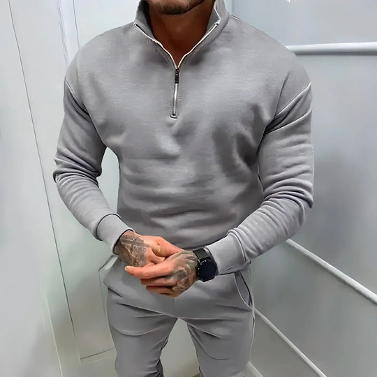 EB | Muskel Fit Halbzip Pullover - Stilvoll & Bequem